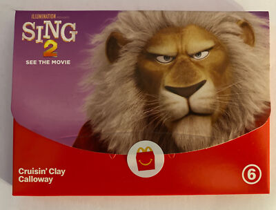 Sing 2 McDonalds Happy Meal Toy #6 Cruisin  Clay Calloway NEW