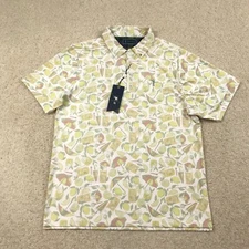 William Murray Golf Polo Shirt Mens Medium Lemon Life