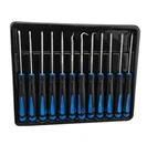 Precision Screwdriver Hook & Pick Tool Set 12 Piece Slotted PH T Star Hooks