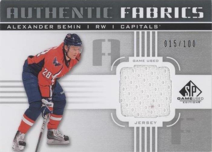 2011-12 SP Game Used Edition - Alexander Semin #AF-AS - 1 of 1