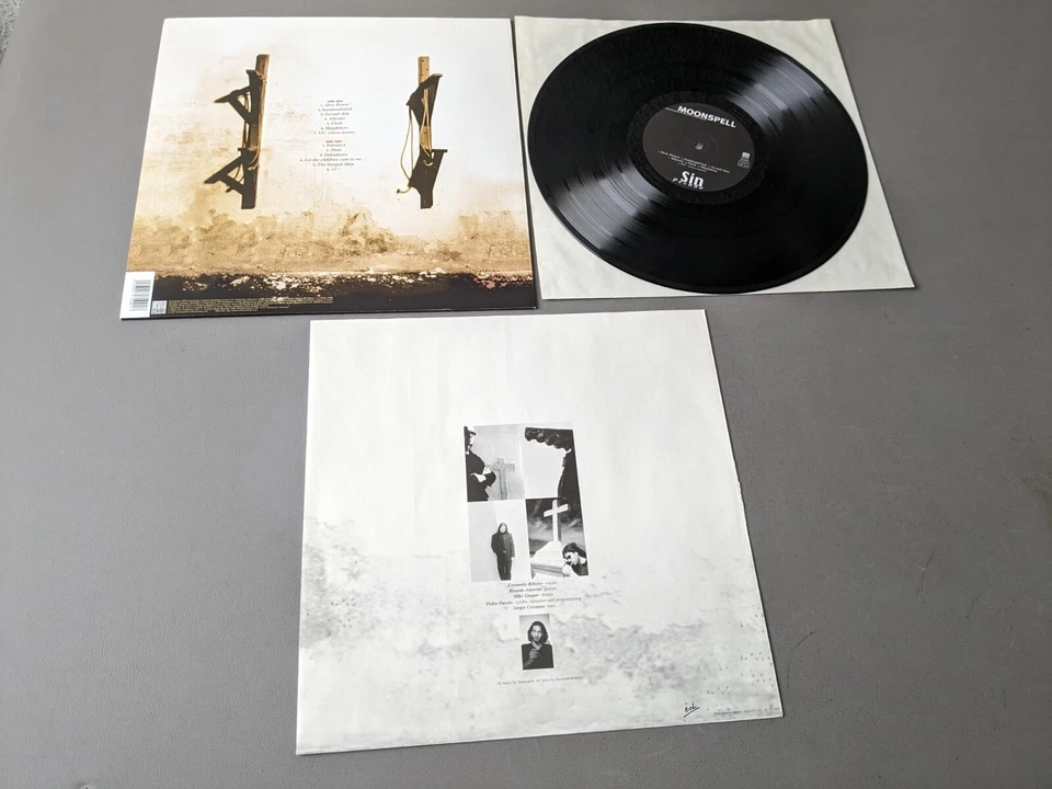 MOONSPELL original Vinyl LP Sin / Pecado (1998 Century Media Germany) - Image 2 of 2