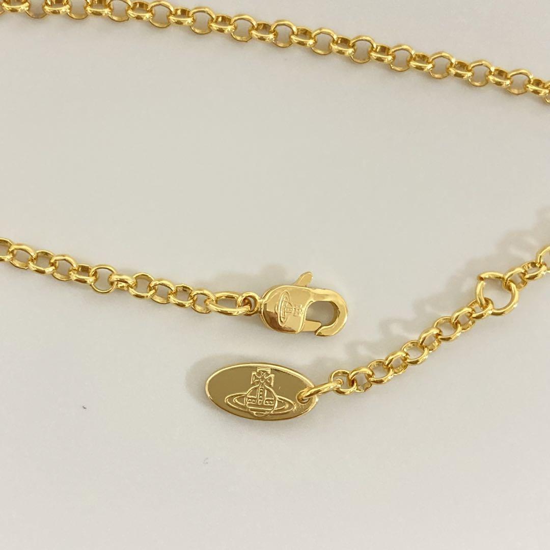 Vivienne Westwood Necklace Tiny Orb Gold multi-stone w