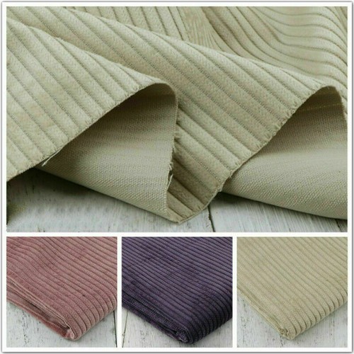 6 Wales Corduroy Fabric Cotton Thick Winter Jacket Trousers Cloth By Metre - Picture 3 of 33