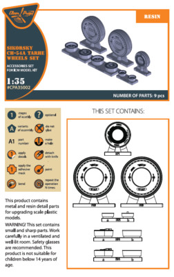 Clear Prop! CPA35002 CH-54A Tarhe wheel set for ICM kits