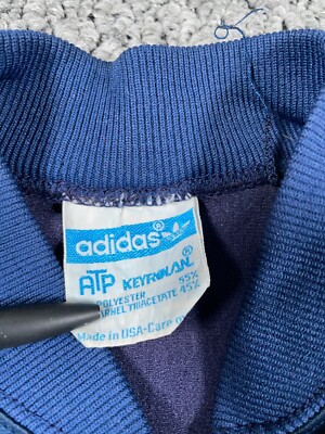 VTG 80s adidas ATP Keyrolan Trefoil Track Jacket Adult Small VTG 80s adidas ATP Keyrolan Trefoil Track Jacket Adult Small
