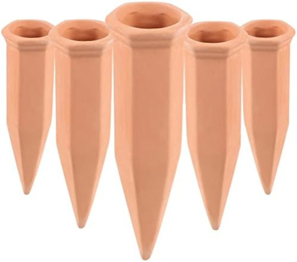 10 Coni per Irrigazione Vacanze | Argilla Naturale 170ml per Vasi