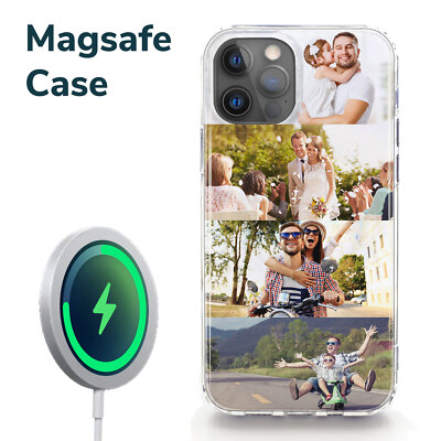 Personalisierte Foto MagSafe kompatible Gel Handyhülle für Apple iPhone 16 Samsung