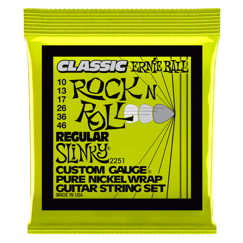 Ernie Ball Regular Slinky Classic RnR Pure Nickel Strings 10-46