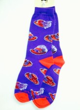 For Bare Feet purple socks red hats 9-11 made in USA