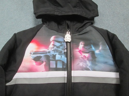 Boys Star Wars Stormtroopers Black Coat ~Jacket ~ 7-8 Years - Picture 2 of 2