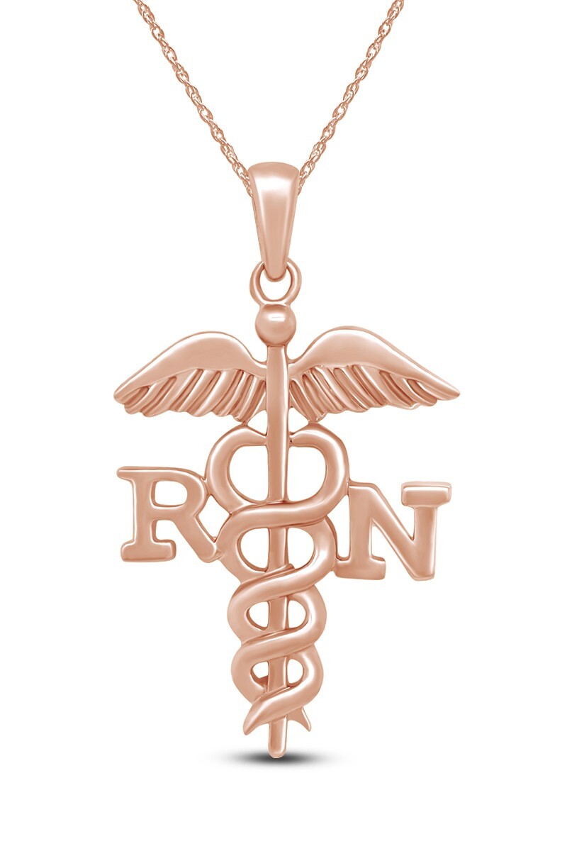 RN‪‪❤︎‬ Registered Nurse Symbol RN Pendant 18