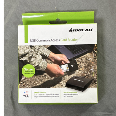 IOGEAR USB Card Reader GSR202 ISO 7816 Class A/B/C Secure Authentication