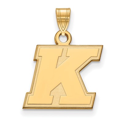 Kleiner Anhänger 10k Gold LogoArt Kent State University Buchstabe K