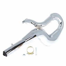 NUOVA MARMITTA ESPANSIONE SCARICO CROMATA PINASCO PER VESPA PX PE 200 ARCOBALENO