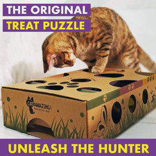Classic Cat Puzzle Feeder Interactive Enrichment Toy Treat Maze for Indoor
