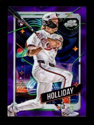2024 TOPPS COSMIC CHROME PURPLE NEBULA #7 JACKSON HOLLIDAY RC 14/150 ORIOLES