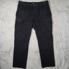 5.11 Tactical Stryke Cargo Pants Men's 38x34 Black Multipocket Ripstop Work Pant