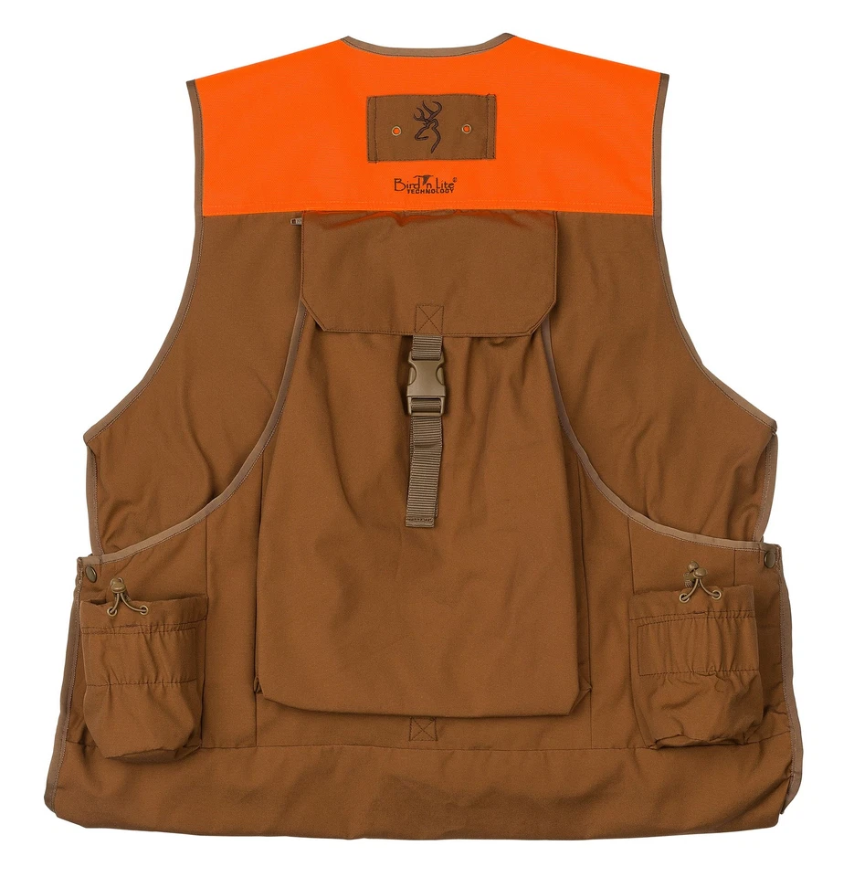 Browning Bird N' Lite 2.0w/o Embroidery Vest, Tan/Blaze, Extra Large, 3059325804 - Image 2 of 2