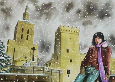 Serge FINO : Schnee Über Avignon, EX LIBRIS Signiert, 499 Ex