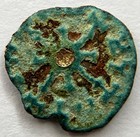 AXUM. Wazena. Early 6th  Century AD. AE Unit  0.66 Gm. Ref.M&J  118. Gold inlay — photo 2