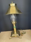 Brass Electric Table Lamp Paris Orient Express Istanbul Railroad — photo 1