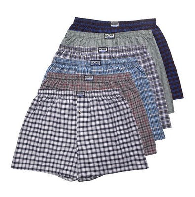 Knocker Boxer Shorts 3 6 12 Pack 100% Cotton Plaid Underwear Multi Lot