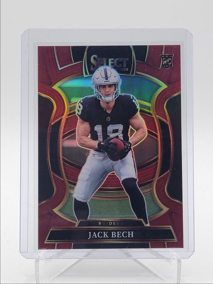 JACK BECH 2025 SELECT CONCOURSE ROOKIE MAROON PRIZM RAIDERS RC 149/149 Q5849