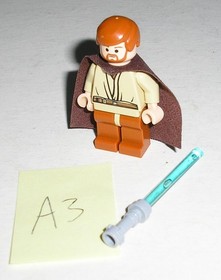 Lego Star Wars OBI-WAN KENOBI (Dark Orange Legs) Minifigure 7255 (Minty) *A3*
