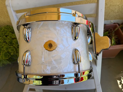 Slingerland Studioking early 2000s - White Marine Pearl 12x8 in Minty condition!