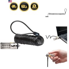 Laptop Lock Cable Security Lock for Laptop and Devices Black 6 ft