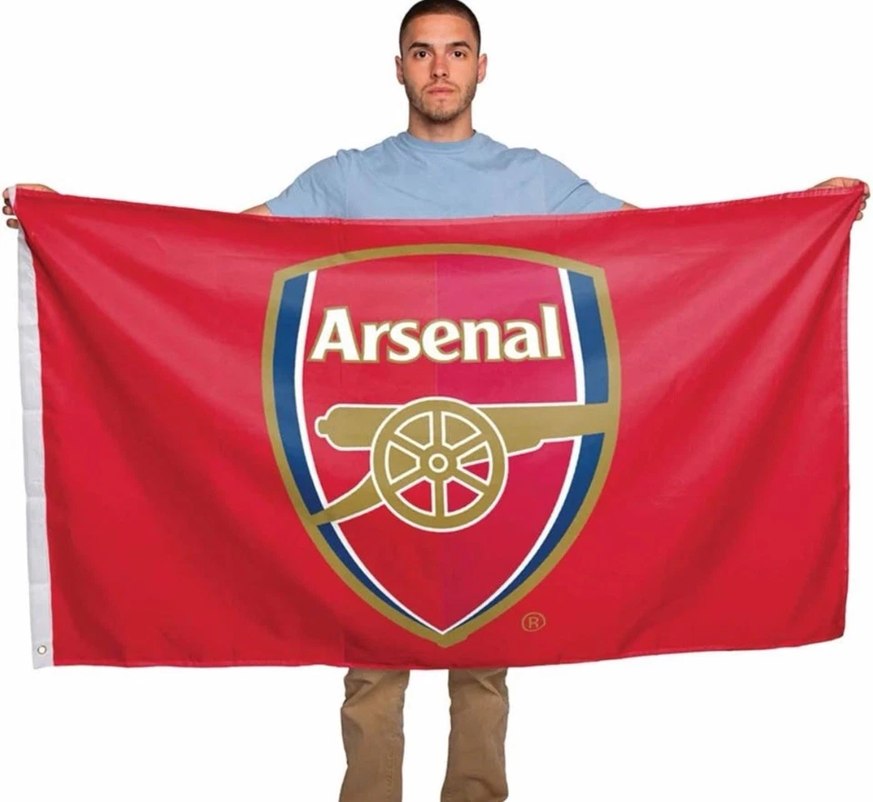 Arsenal Hombre Cueva Bandera 3 x 5 Bandera 3x5 Fútbol Nuevo Club EE. UU. Tailgating Foto 4 de 4