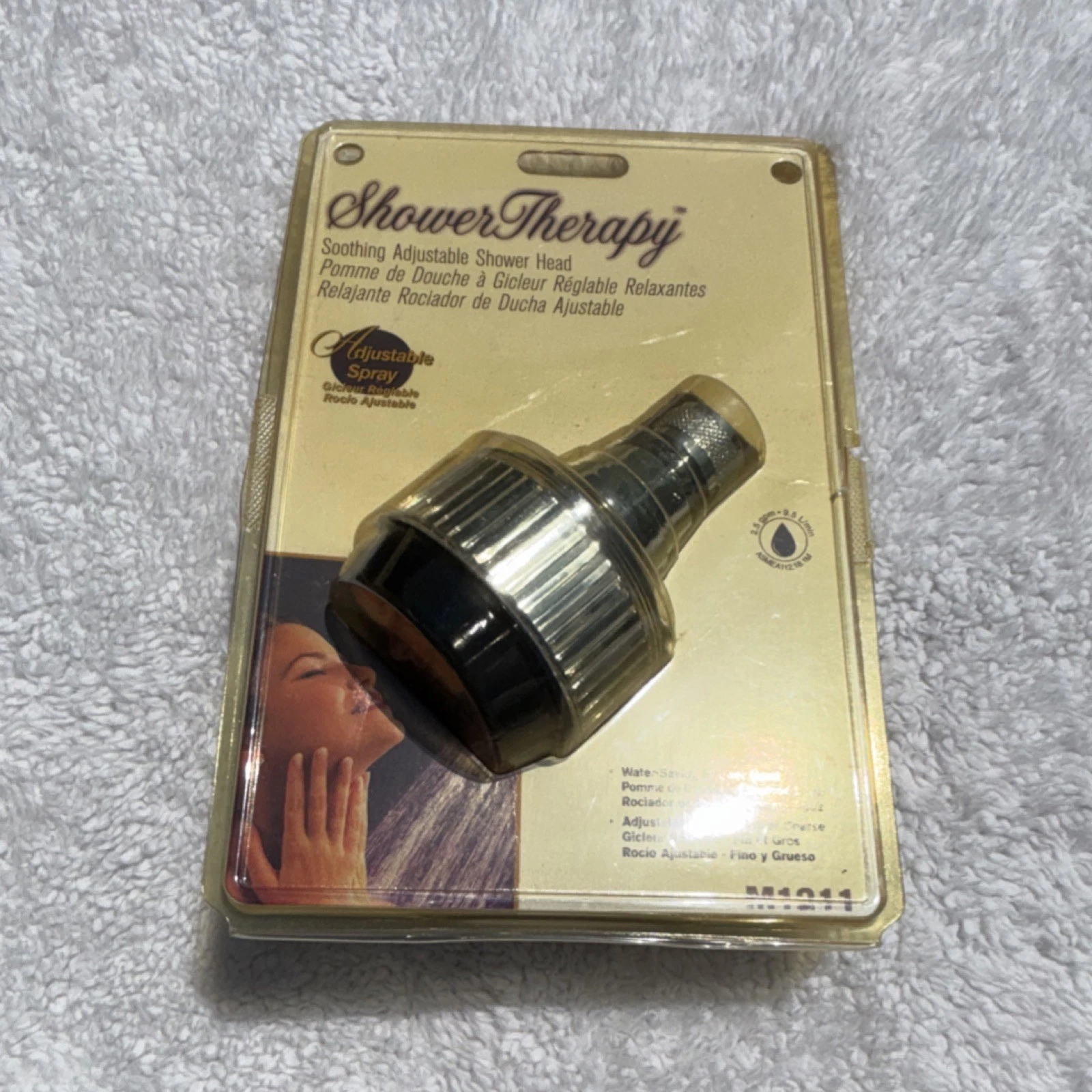ShowerTherapy Adjustable Water-Saving Shower Head M1211 Chrome Multi Function