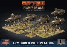 Battlefront Miniatures Flames of War American Armored Rifle Platoon FOW UBX75