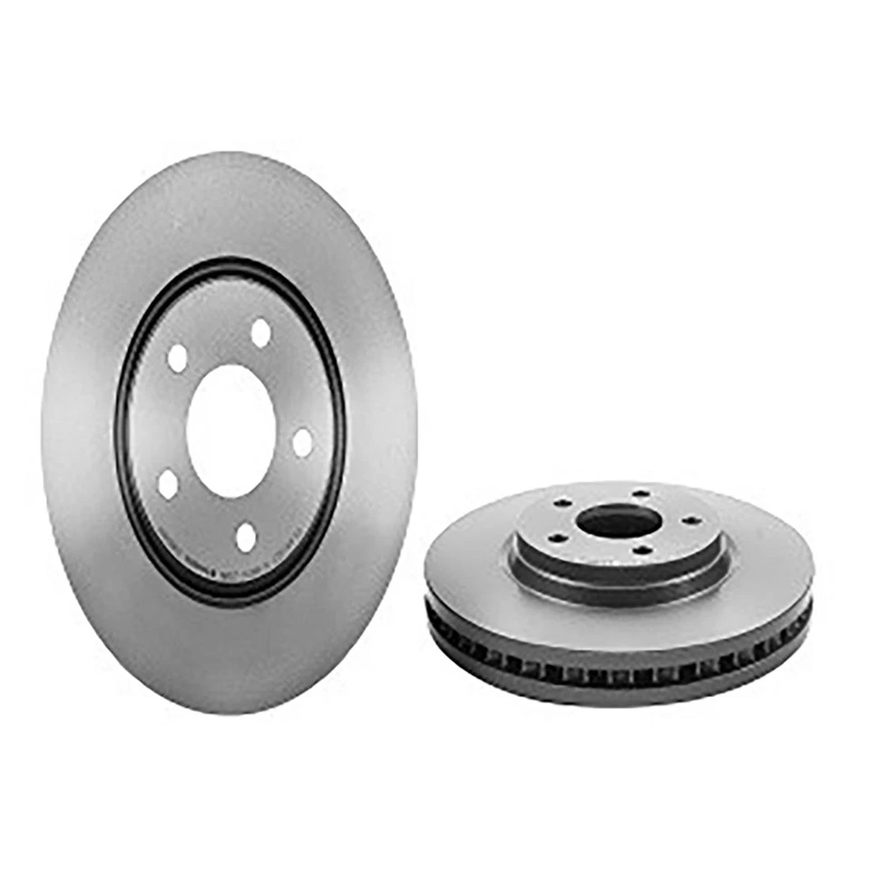 Front Brake Disc Rotors Ceramic Pads Kit Brembo For Chevy Malibu Pontiac G6 Aura - Image 2 of 4