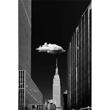 Giant Art 72x48 Single Cloud Fine Art Giant Canvas Print in Multi-Color