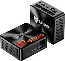 BMAX B8A Pro Mini PC Ryzen 7 8745HS 16GB DDR5 512GB NVMe SSD Windows 11 WiFi 6