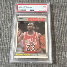 Fleer 1987-88 Michael Jordan #59 PSA 7 Chicago Bulls Basketball Trading Card