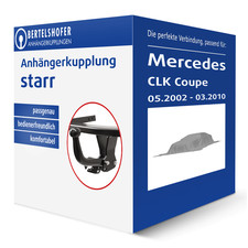 G.D.W. Anhängerkupplung starr für MERCEDES CLK Coupe Typ C209 AHK