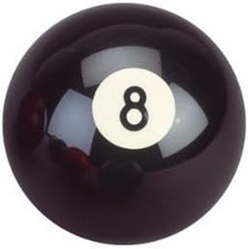 Classic Palla Da Biliardo Nr. 8, Colore Nero, Diametro 57,2 Mm