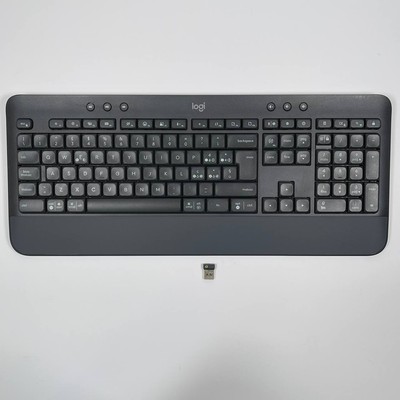 Logitech Signature K650 Comfort Full-Size Kabellose Tastatur mit Handballenau...