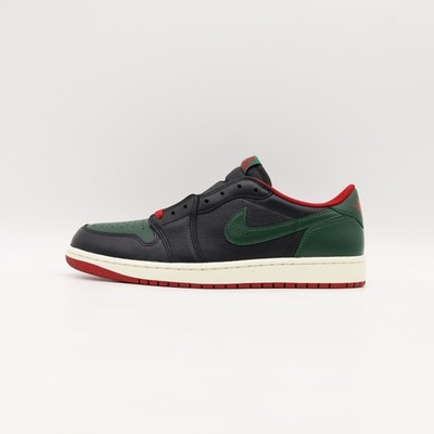 CZ0775-036 Nike Air Jordan 1 Retro Low OG Black and Gorge Green