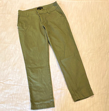 Banana Republic Women s Green Slim Tapered Ankle Pants 26" Inseam Stretch size 4