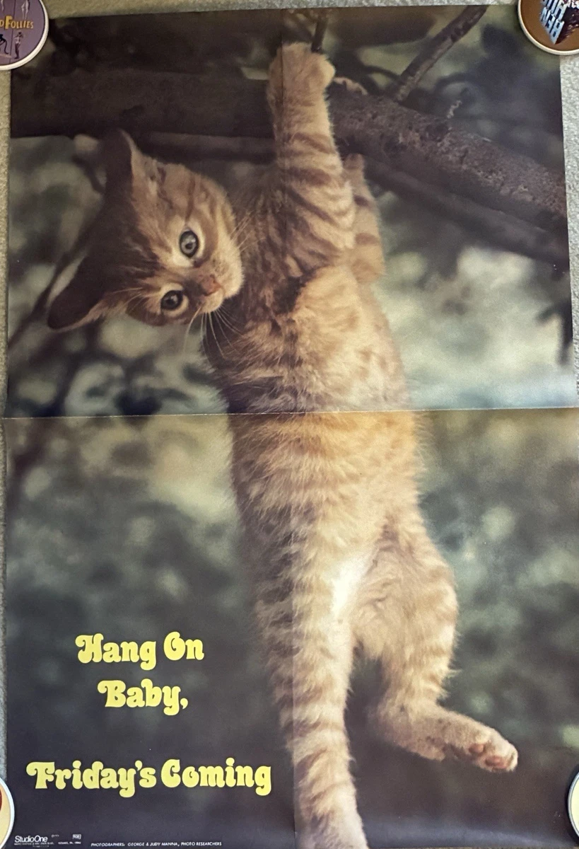vintage cat poster products for sale | eBay