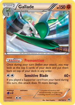 Gallade Reverse Holo Holo Rare XY - BREAKthrough 84/162 LP