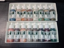 Lot 2 coffrets PANZER ACES N°1 N°2 - 16 peintures acrylique comme neuf - VALLEJO