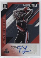 2019-20 Panini Donruss Optic Signature Series Nassir Little #SS-NLT Auto 14t3