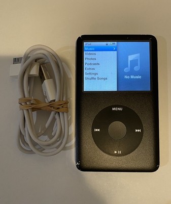 Apple iPod classic 6th Generation Black (80 GB) Works Great