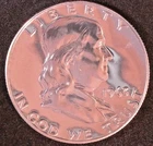 1963-P Proof Franklin Half Dollar 90% Silver Brilliant Uncirculated BU