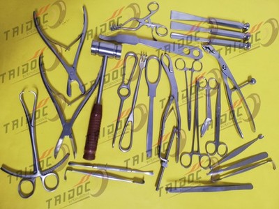 Basic Orthopedic Surgery Instruments Kit Of 25 Pcs Surgical Instruments Set