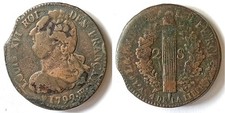 FRANCE * Louis XVI Constitution - 2 SOLS 1792 BB Strasbourg 25,48gr